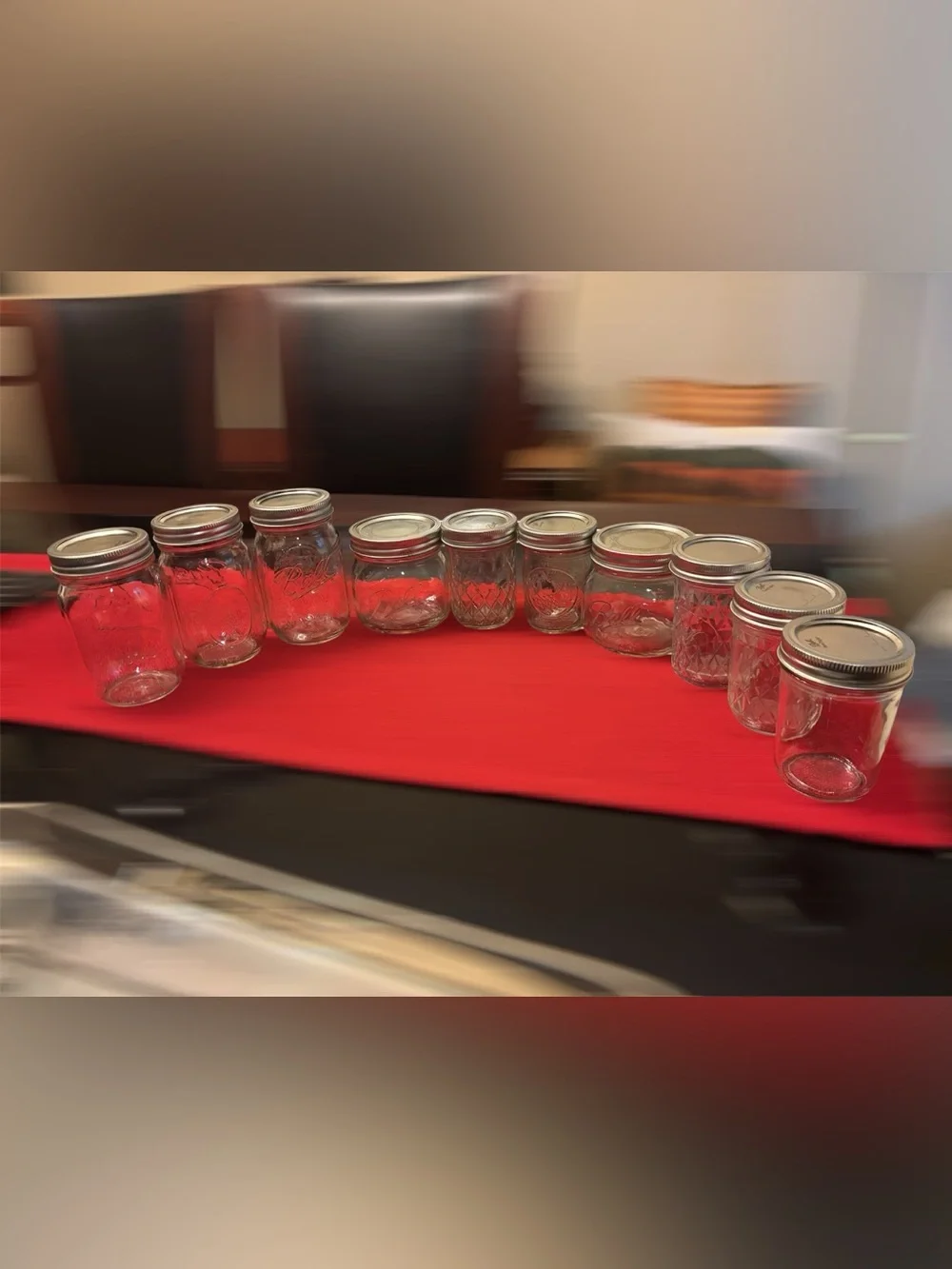 Clear Glass Food Storage Jars with Silver Metal Lids - Multipack